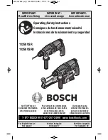 Bosch 11250VSRD Operating/Safety Instructions Manual preview