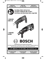 Bosch 11253VSR GBH2-26 Operating/Safety Instructions Manual preview