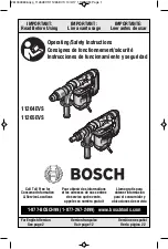 Bosch 11264EVS Operating/Safety Instructions Manual preview