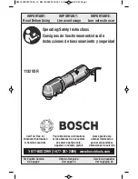 Предварительный просмотр 1 страницы Bosch 1132VSR Operating/Safety Instructions Manual