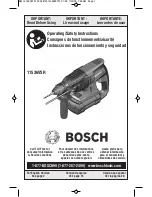 Bosch 11536VSR Operating/Safety Instructions Manual preview