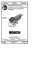 Preview for 1 page of Bosch 1250DEVS - NA 6" Dual-Mode Variable Speed Random Orbit Sander/Pol Operating/Safety Instructions Manual