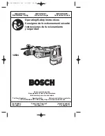 Предварительный просмотр 1 страницы Bosch 12524 Operating/Safety Instructions Manual