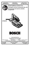 Предварительный просмотр 1 страницы Bosch 1274DVS - 1608030024 Sanding Stand Operating/Safety Instructions Manual