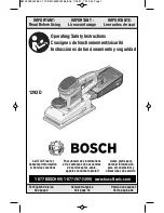 Bosch 1293D Operating/Safety Instructions Manual preview