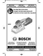 Preview for 1 page of Bosch 1293D Operating/Safety Instructions Manual