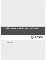 Preview for 1 page of Bosch 1400 Series Installation Manual