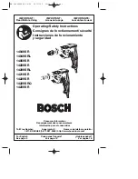 Предварительный просмотр 1 страницы Bosch 1404VSR Operating/Safety Instructions Manual