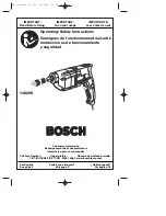 Bosch 1462vs Operating And Safety Instructions Manual preview