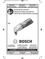 Preview for 1 page of Bosch 1530 Operating/Safety Instructions Manual