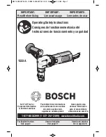 Bosch 1533A Operating/Safety Instructions Manual предпросмотр