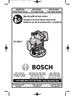 Bosch 1613AEVS Operating/Safety Instructions Manual preview