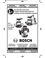 Bosch 1617 Operating/Safety Instructions Manual предпросмотр