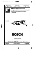 Preview for 1 page of Bosch 1634VS Operating/Safety Instructions Manual
