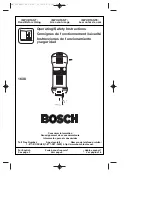 Bosch 1638 Operating/Safety Instructions Manual preview