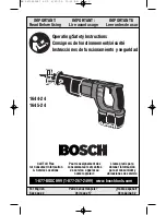 Bosch 1644-24 Operating/Safety Instructions Manual preview