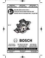 Bosch 1671 Operating/Safety Instructions Manual preview