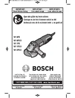 Preview for 1 page of Bosch 1810PS Operating/Safety Instructions Manual