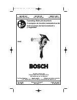 Bosch 1942 Operating/Safety Instructions Manual предпросмотр