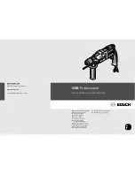 Предварительный просмотр 1 страницы Bosch 20-2 RE Original Instructions Manual