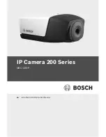 Preview for 1 page of Bosch 200 Series NBC-255-P Installation And Operation Manual