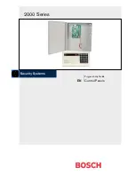 Bosch 2000 Series Program Entry Manual preview