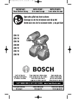 Bosch 23609 Operating/Safety Instructions Manual предпросмотр