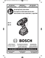 Bosch 26614 Operating/Safety Instructions Manual предпросмотр