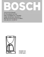 Bosch 283UC Use And Care Manual preview