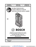 Bosch 3 601 K69 J11 Operating/Safety Instructions Manual preview