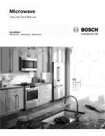 Preview for 1 page of Bosch 300 SERIESHMV3052U Use And Care Manual