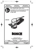 Bosch 3107DVS - 5 Variable Speed Random Orbit Sander/Polisher Operating/Safety Instructions Manual preview