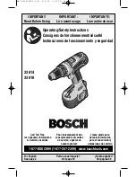 Bosch 33614 Operating/Safety Instructions Manual предпросмотр