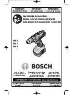 Bosch 34612 Operating/Safety Instructions Manual предпросмотр