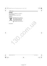 Preview for 201 page of Bosch 37 Original Instructions Manual