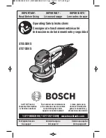 Bosch 3725DEVS Operating/Safety Instructions Manual preview