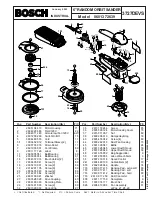 Bosch 3727DEVS - 6" Random Orbit VS Sander Parts List preview