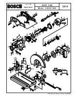 Bosch 3814 - 14 Inch Abrasive Cut Parts Manual предпросмотр