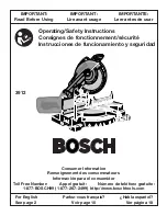 Предварительный просмотр 1 страницы Bosch 3912 Operating/Safety Instructions Manual