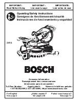 Bosch 3915 Operating/Safety Instructions Manual предпросмотр