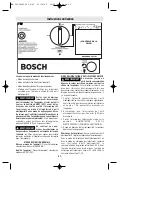 Preview for 21 page of Bosch 3931 Operating/Safety Instructions Manual