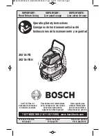 Bosch 3931A-PB Operating/Safety Instructions Manual preview