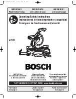 Bosch 4212L Operating/Safety Instructions Manual preview