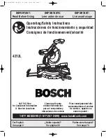 Preview for 1 page of Bosch 4212L Operating/Safety Instructions Manual