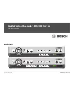 Preview for 1 page of Bosch 440 Series Quick Install Manual