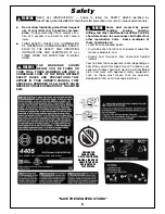 Предварительный просмотр 5 страницы Bosch 4405 Operating/Safety Instructions Manual