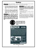 Предварительный просмотр 5 страницы Bosch 4410L Operating/Safety Instructions Manual