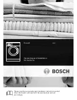 Preview for 1 page of Bosch 5 Operating And Installation Instructions