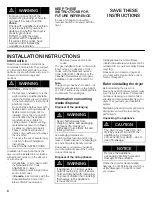 Предварительный просмотр 6 страницы Bosch 500  WTMC553 Operating And Installation Instructions