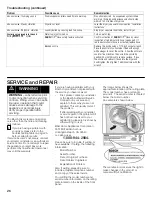 Предварительный просмотр 26 страницы Bosch 500  WTMC553 Operating And Installation Instructions